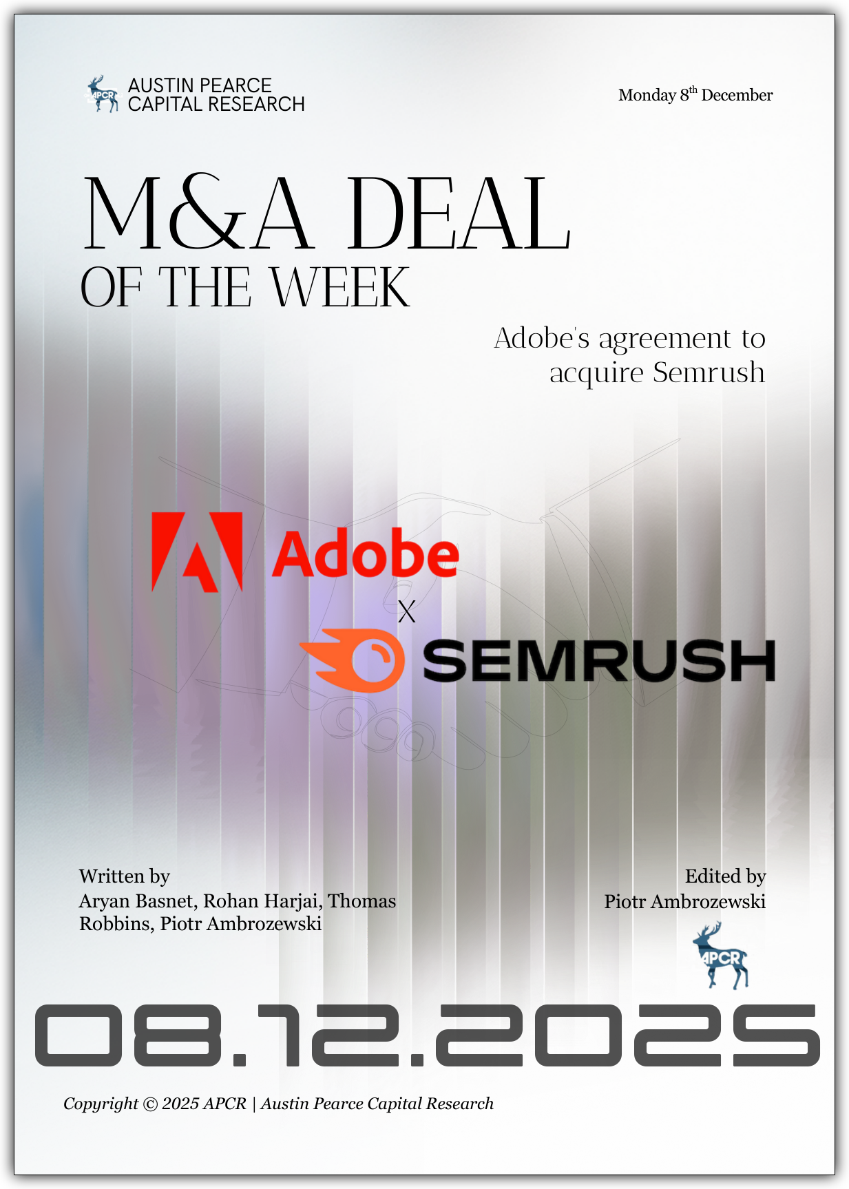 M&A Deal of the Week - Adobe X Semrush
